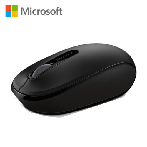 【Microsoft 微軟】1850 無線行動滑鼠 削光黑