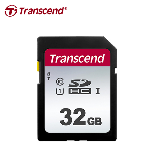 【Transcend 創見】32GB 300S SDHC UHS-I U1 記憶卡