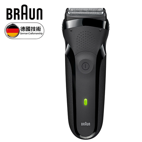 【德國百靈 BRAUN】三鋒系列電鬍刀 / 黑 300s-B