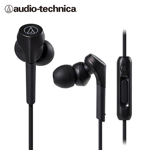 【audio-technica 鐵三角】ATH-CKS550XiS 線控通話 耳道式耳機 / 黑