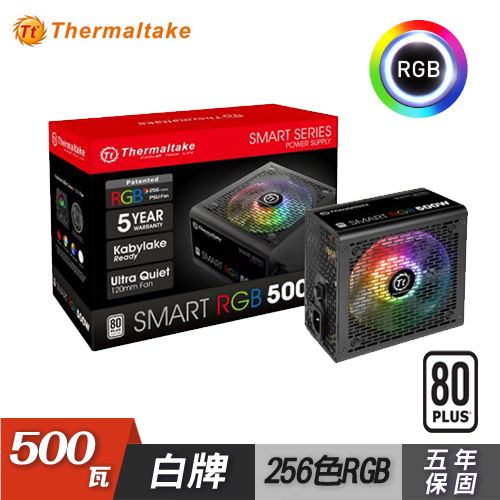 Thermaltake 曜越 Smart RGB 500W 電源供應器