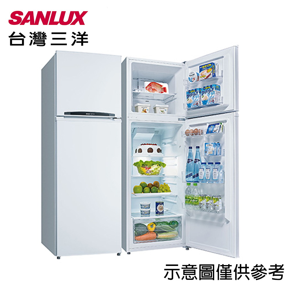 【SANLUX台灣三洋】250公升定頻雙門冰箱SR-C250B1
