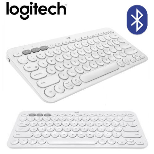 【Logitech 羅技】K380 多工藍芽鍵盤-珍珠白