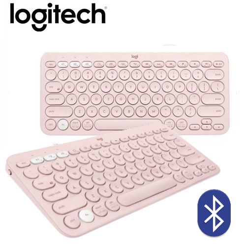 【Logitech 羅技】K380 多工藍芽鍵盤(玫瑰粉)