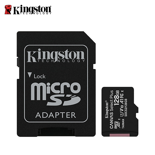 【Kingston 金士頓】Canvas Select Plus microSD 128GB 記憶卡