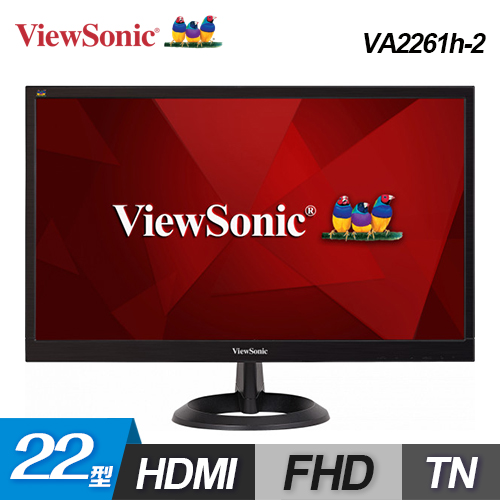 【ViewSonic 優派】VA2261h-2 22型 寬螢幕顯示器