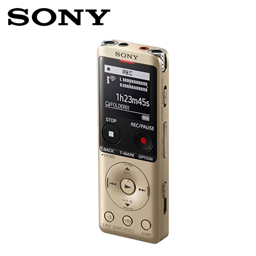 【SONY 索尼】ICD-UX570F/N 4GB 多功能數位錄音筆 金色