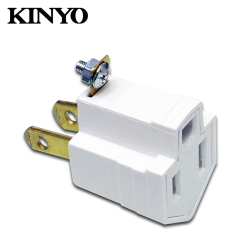 【KINYO 耐嘉】J0-23 3插轉2插轉接頭(1入)