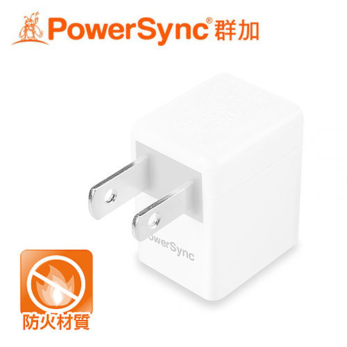 【PowerSync 群加】3P轉2P電源轉接頭L型(白)TYBA9