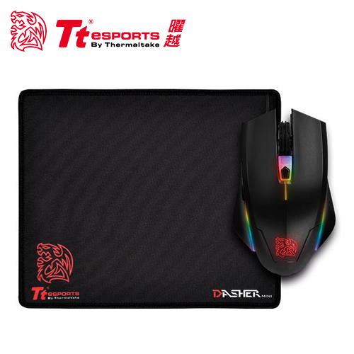 【Tt eSPORTS 曜越】塔龍 TALON Elite RGB 滑鼠與滑鼠墊組合