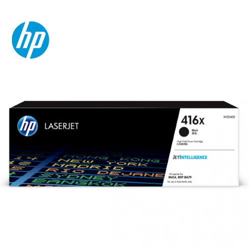 HP 416X 黑色原廠 LaserJet 高容量碳粉匣(W2040X)