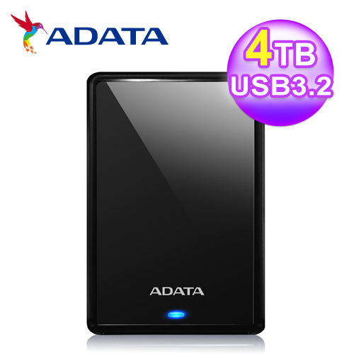 【ADATA 威剛】HV620S 4TB 2.5吋行動硬碟(黑)