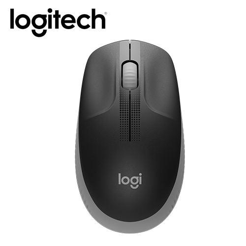 【Logitech 羅技】M190 全尺寸無線滑鼠 - 中灰色