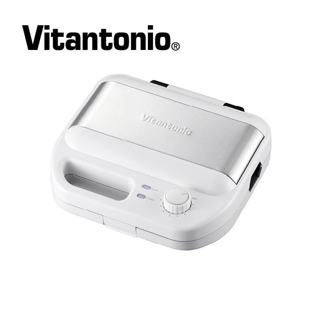 【Vitantonio】小V多功能計時鬆餅機(雪花白)