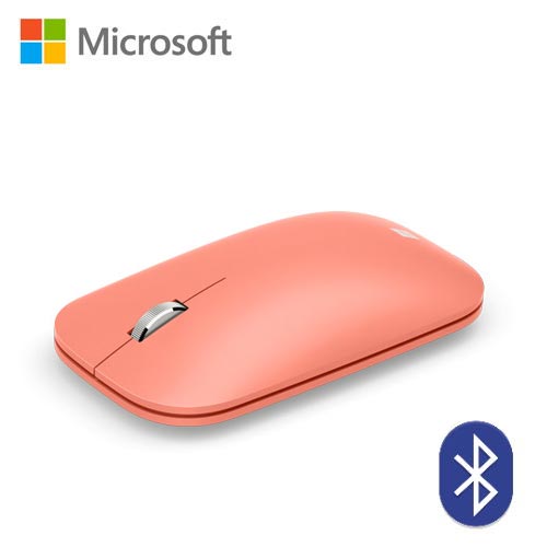 【Microsoft 微軟】時尚滑鼠 KTF-00048 蜜桃粉色