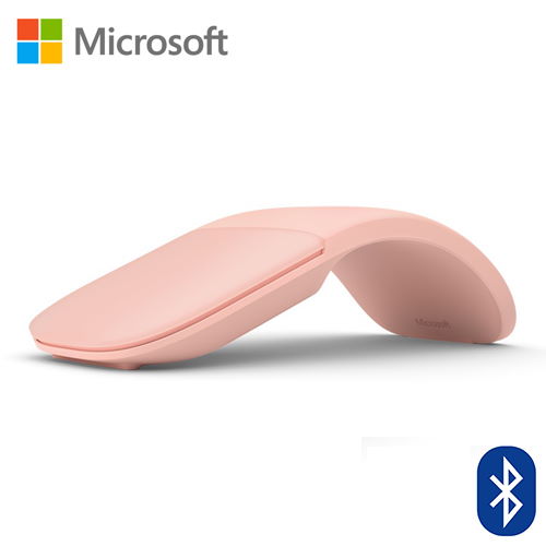 【Microsoft 微軟】Arc Mouse 滑鼠(淡雅粉)