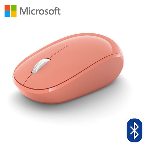 【Microsoft 微軟】精巧藍牙滑鼠-蜜桃粉