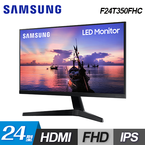 【Samsung 三星】F24T350FHC 24型IPS窄邊框電腦螢幕