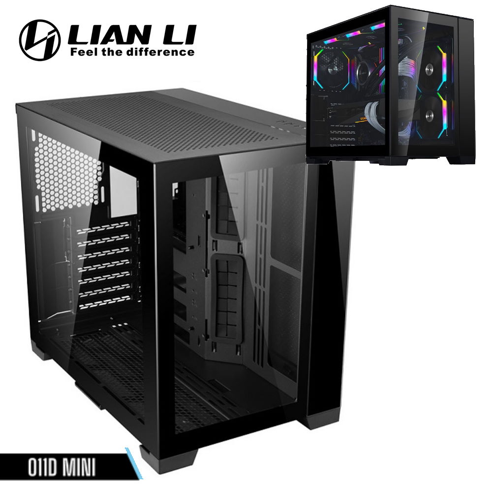 Lian Li 聯力 O11 Dynamic Mini Atx玻璃透側機殼黑色 O11d Mini X 三井3c購物網