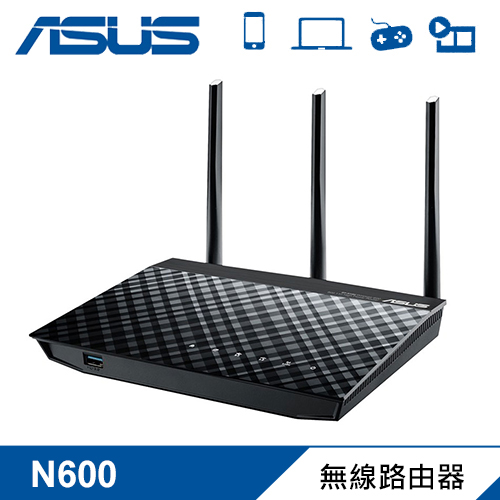 ASUS華碩 RT-N18U 2.4GHz 600Mbps 高效能無線分享器