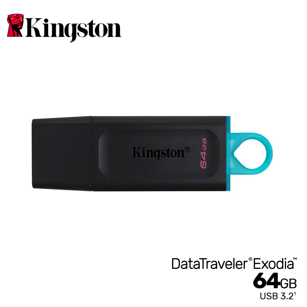 【Kingston 金士頓】DataTraveler Exodia USB3.2 64GB 隨身碟-三井3C購物網