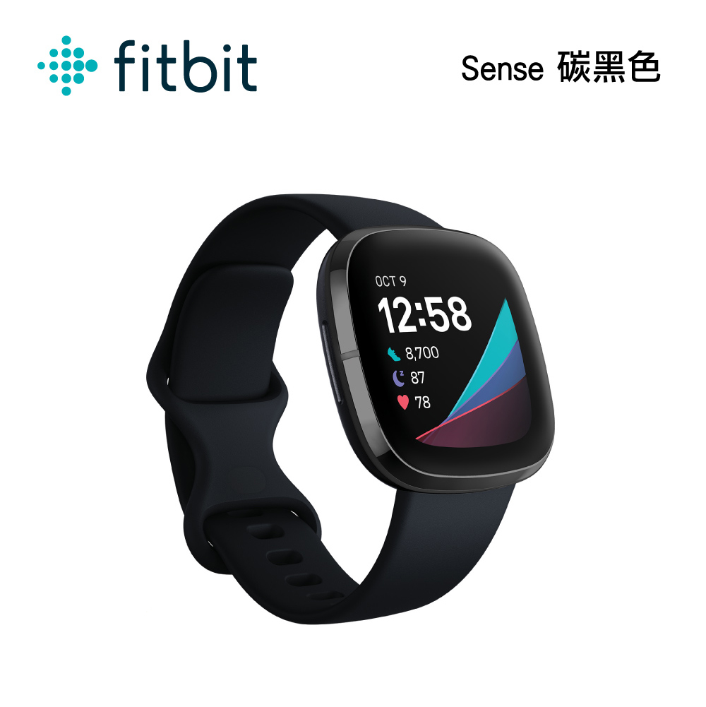 Fitbit】Sense 進階版健康智慧手錶碳黑色【拆封良品】 - 三井3C購物網