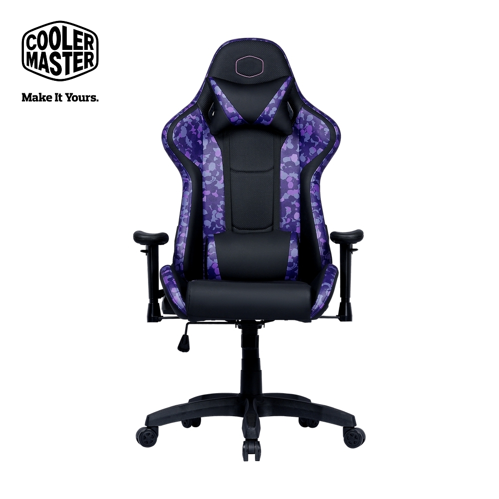 【CoolerMaster 酷碼】Caliber R1S Camo 電競椅 迷彩紫