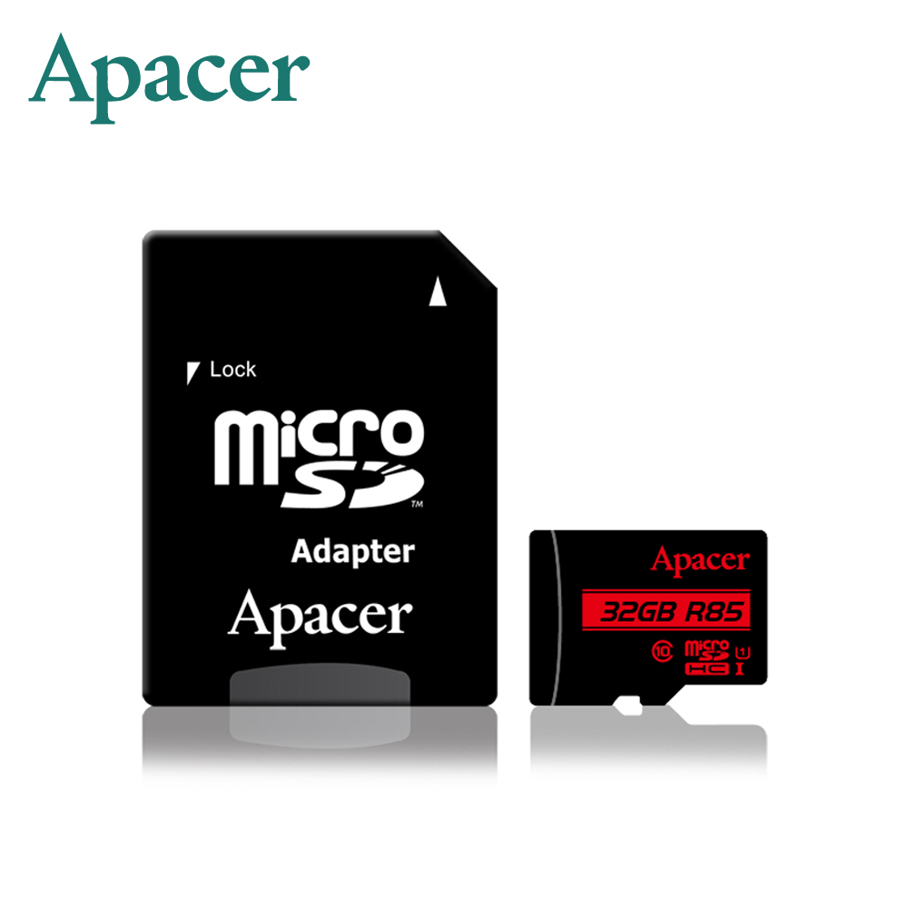 【Apacer 宇瞻】32GB 85MB/s microSDHC U1 記憶卡