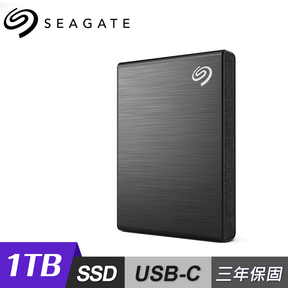 【Seagate 希捷】One Touch SSD 1TB 外接SSD高速版 -極夜黑