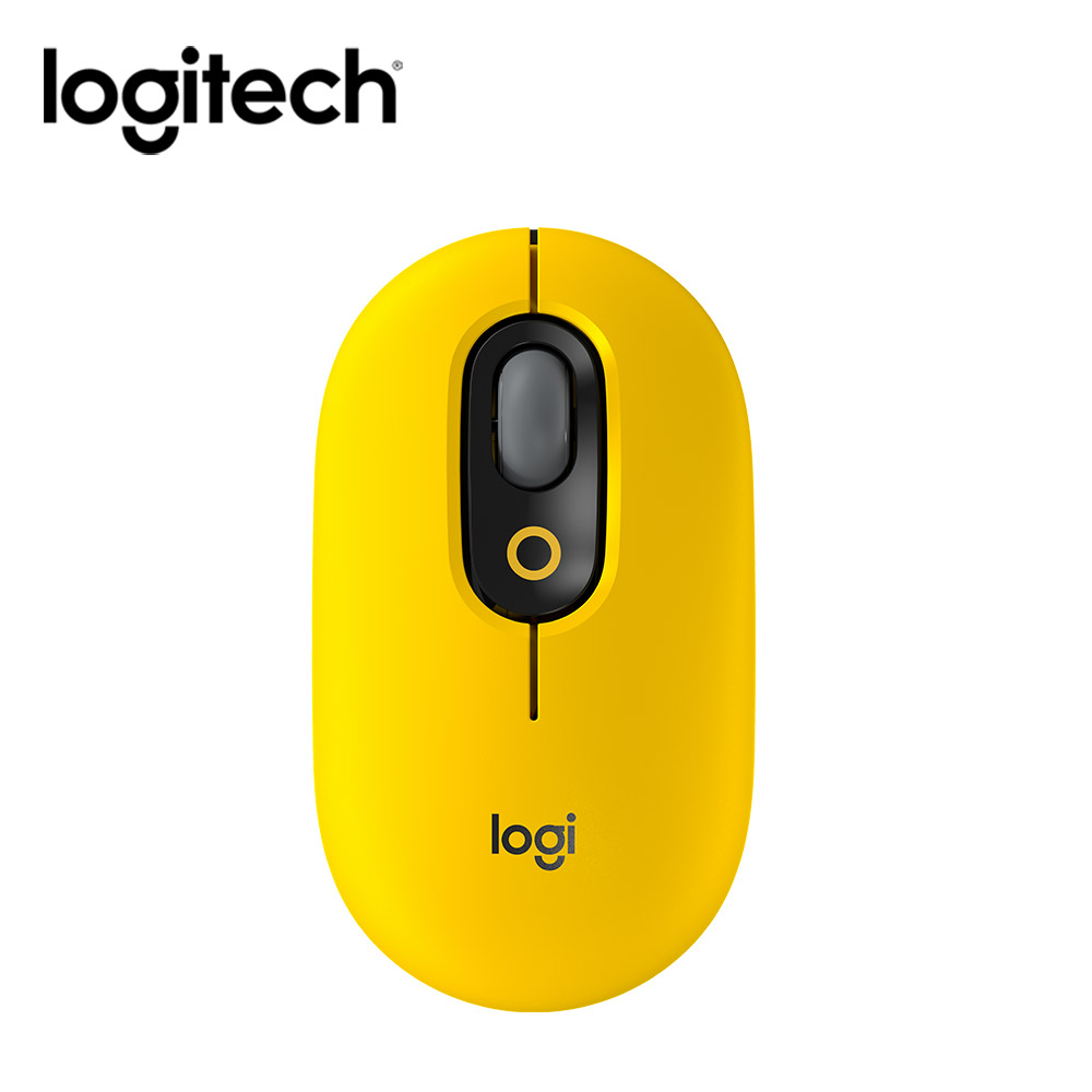 【logitech 羅技】POP Mouse 無線藍芽滑鼠/ 酷玩黃