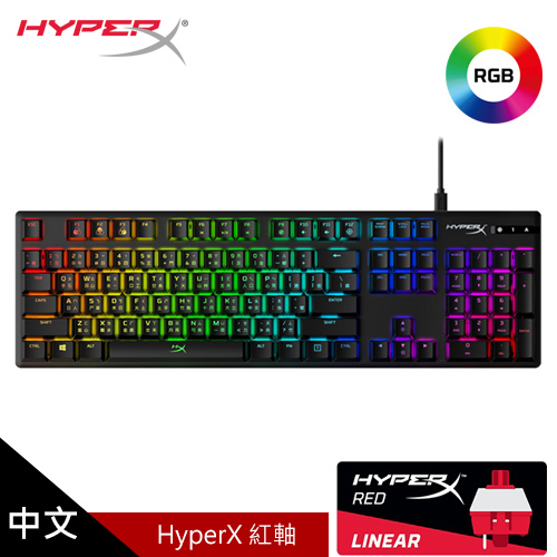 【HyperX】Alloy Origins 機械式電競鍵盤 (HyperX 紅軸/中文)