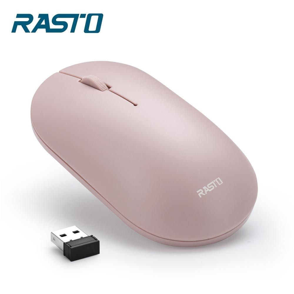 【RASTO】RM14 美學靜音無線滑鼠-粉