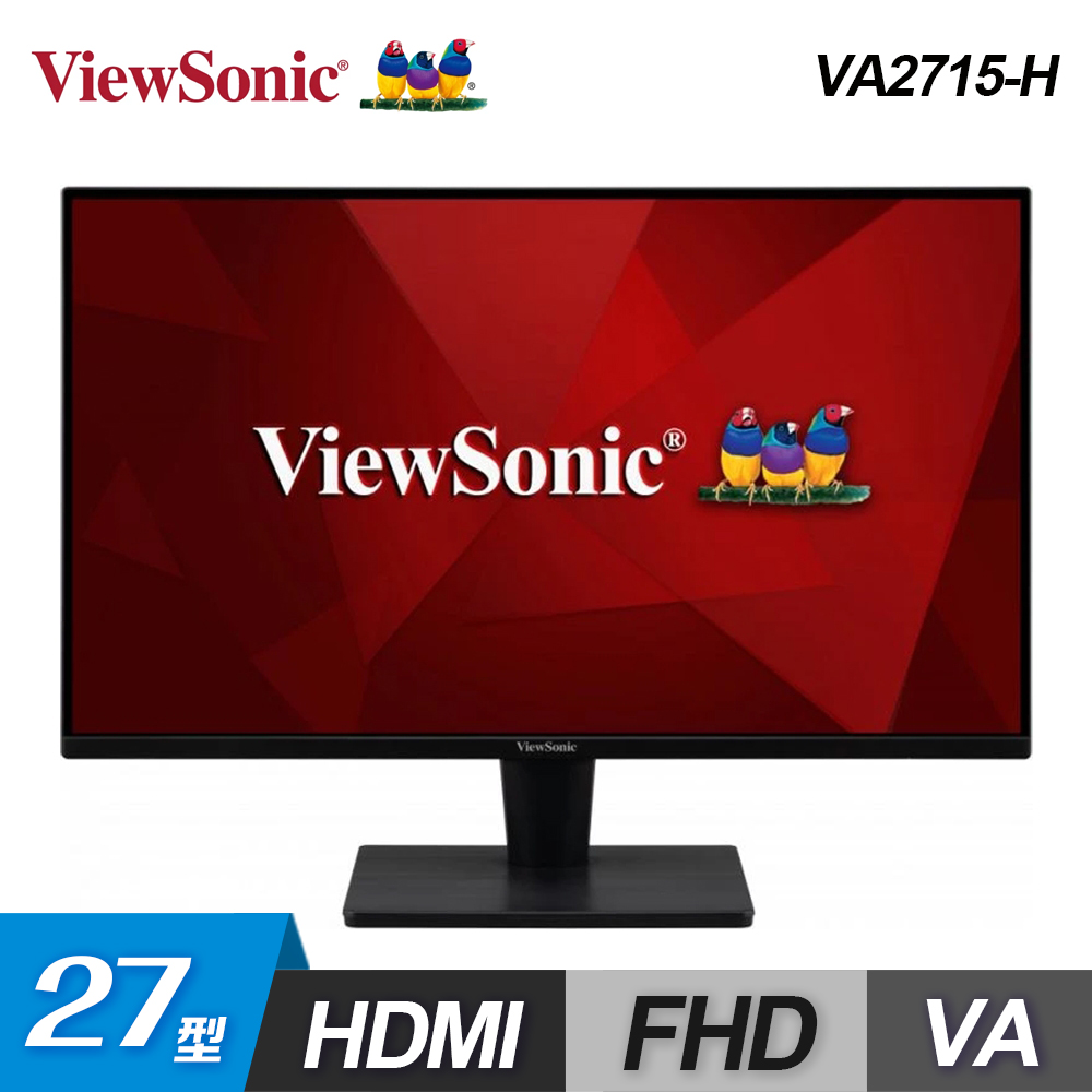 【ViewSonic 優派】VA2715-H 27型 FHD窄邊寬顯示器