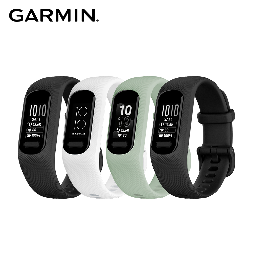 【GARMIN】vivosmart 5 進階版健康心率手環 [靜夜黑-L]