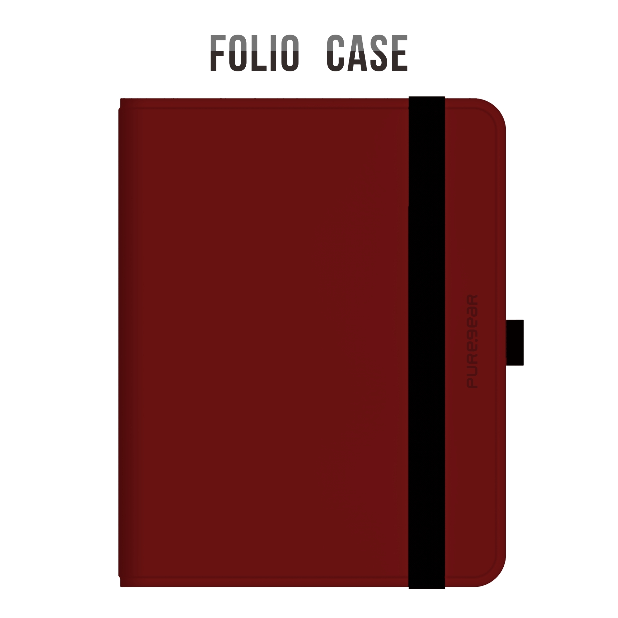 【PureGear 普格爾】FOLIO CASE 多功能平板電腦皮套 [適用10-11吋] 暗夜紅