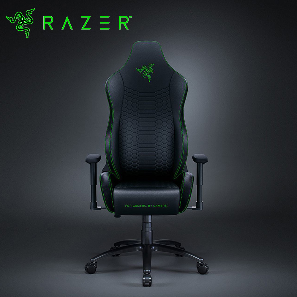【Razer 雷蛇】Iskur X 人體工學設計電競椅《黑綠色》