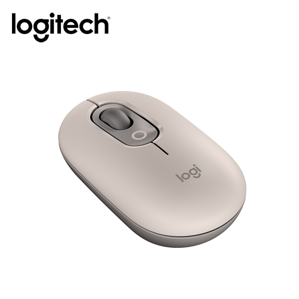 【logitech 羅技】POP Mouse 無線藍芽滑鼠/ 迷霧灰