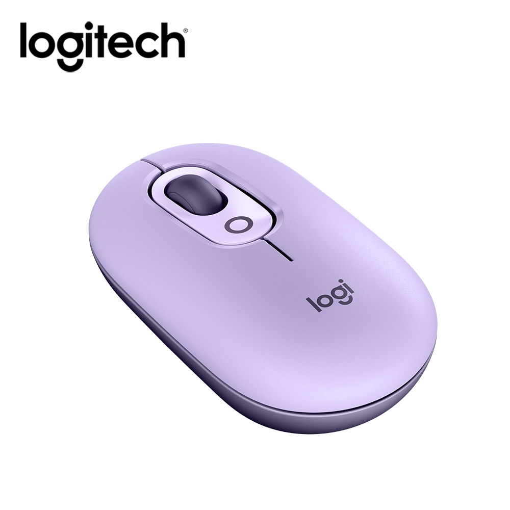 【Logitech 羅技】POP Mouse 無線藍芽滑鼠/ 星暮紫