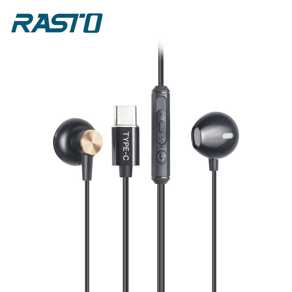 【RASTO】RS32 黑爵士 Type-C磁吸入耳式耳機
