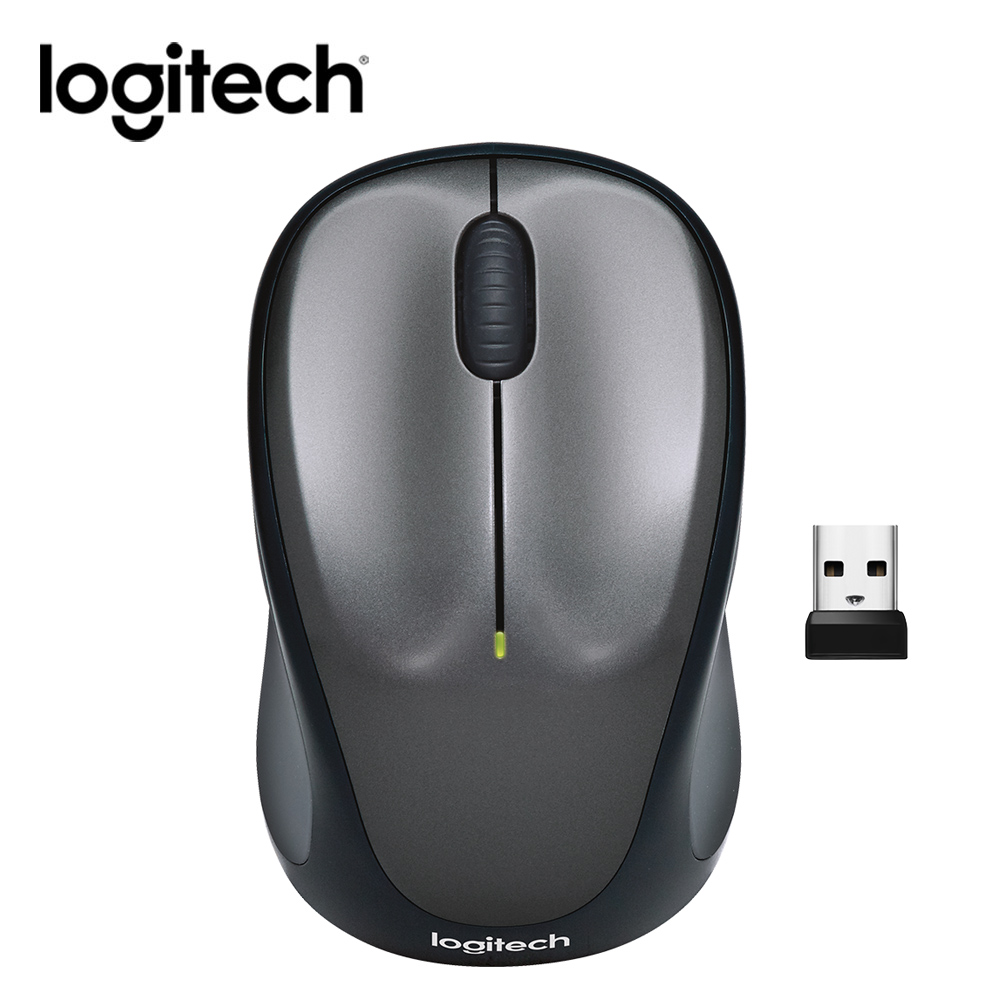 【Logitech 羅技】M235n 無線滑鼠 銀黑