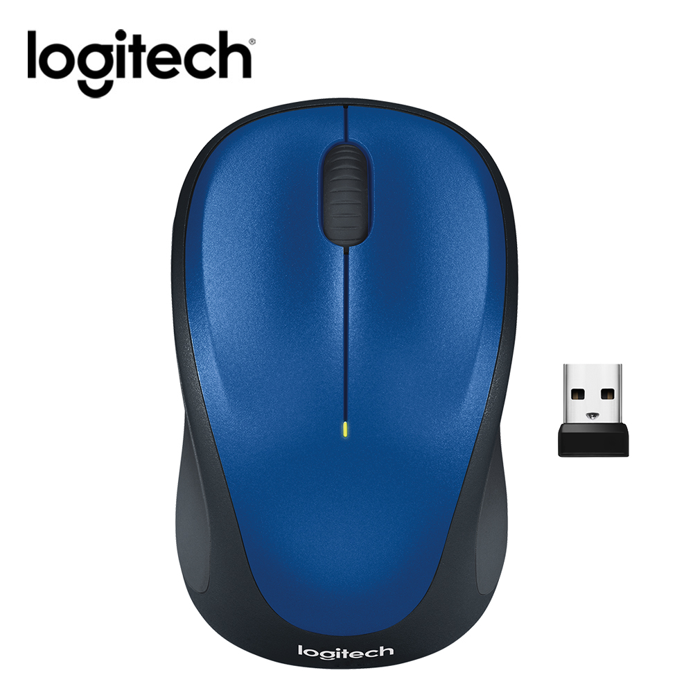 【Logitech 羅技】M235n 無線滑鼠 藍色