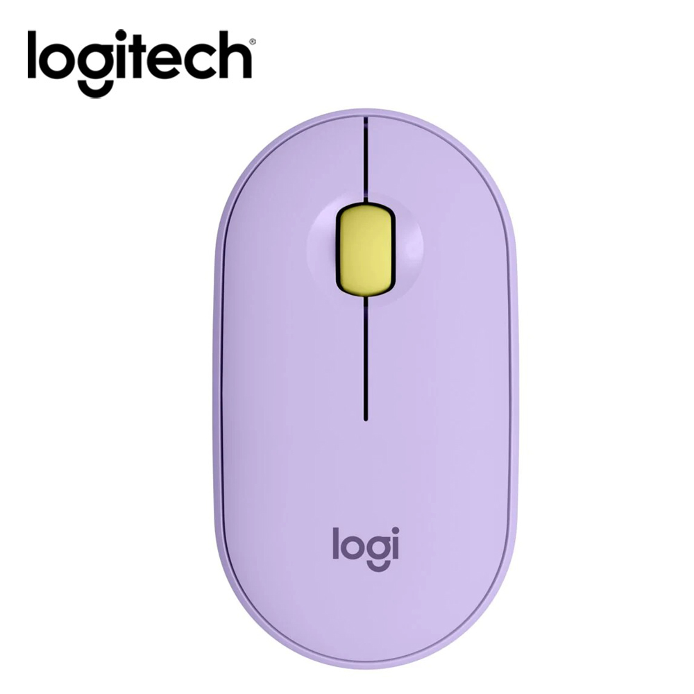 【Logitech 羅技】Pebble M350 鵝卵石無線滑鼠 星暮紫