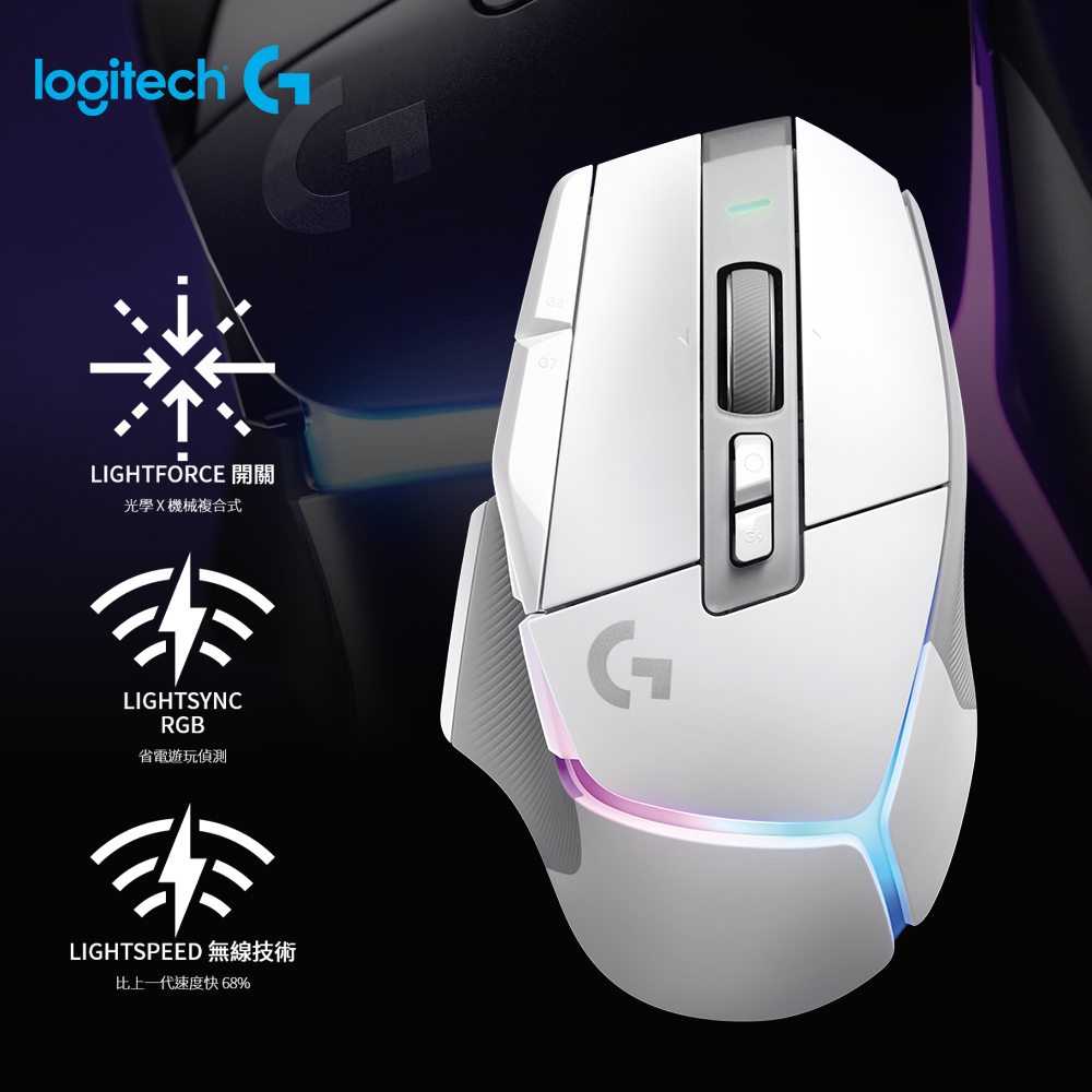 Logitech 羅技】G502 X PLUS RGB無線電競滑鼠白色- 三井3C購物網- 行動版-