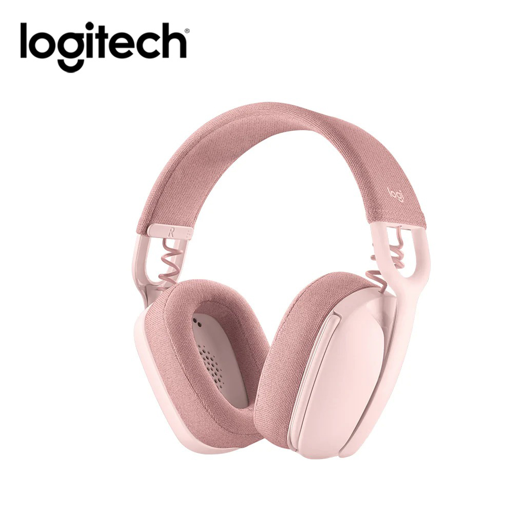 【Logitech 羅技】Zone Vibe 100 無線藍牙耳機麥克風 玫瑰粉