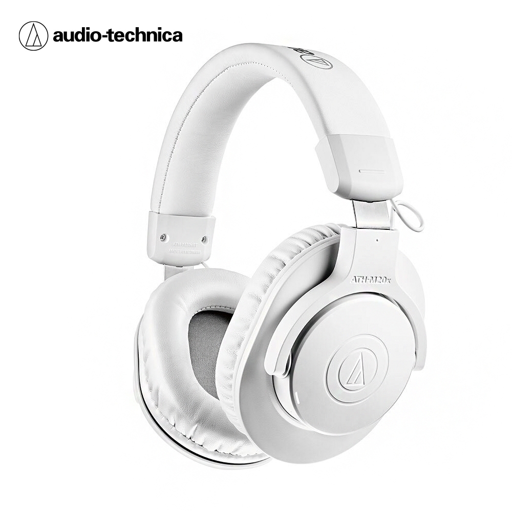 【audio-technica 鐵三角】ATH-M20XBT 無線耳罩式耳機 白色