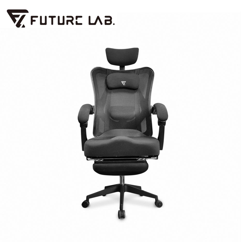 【Future Lab. 未來實驗室】 7D人體工學躺椅(黑色特仕版)