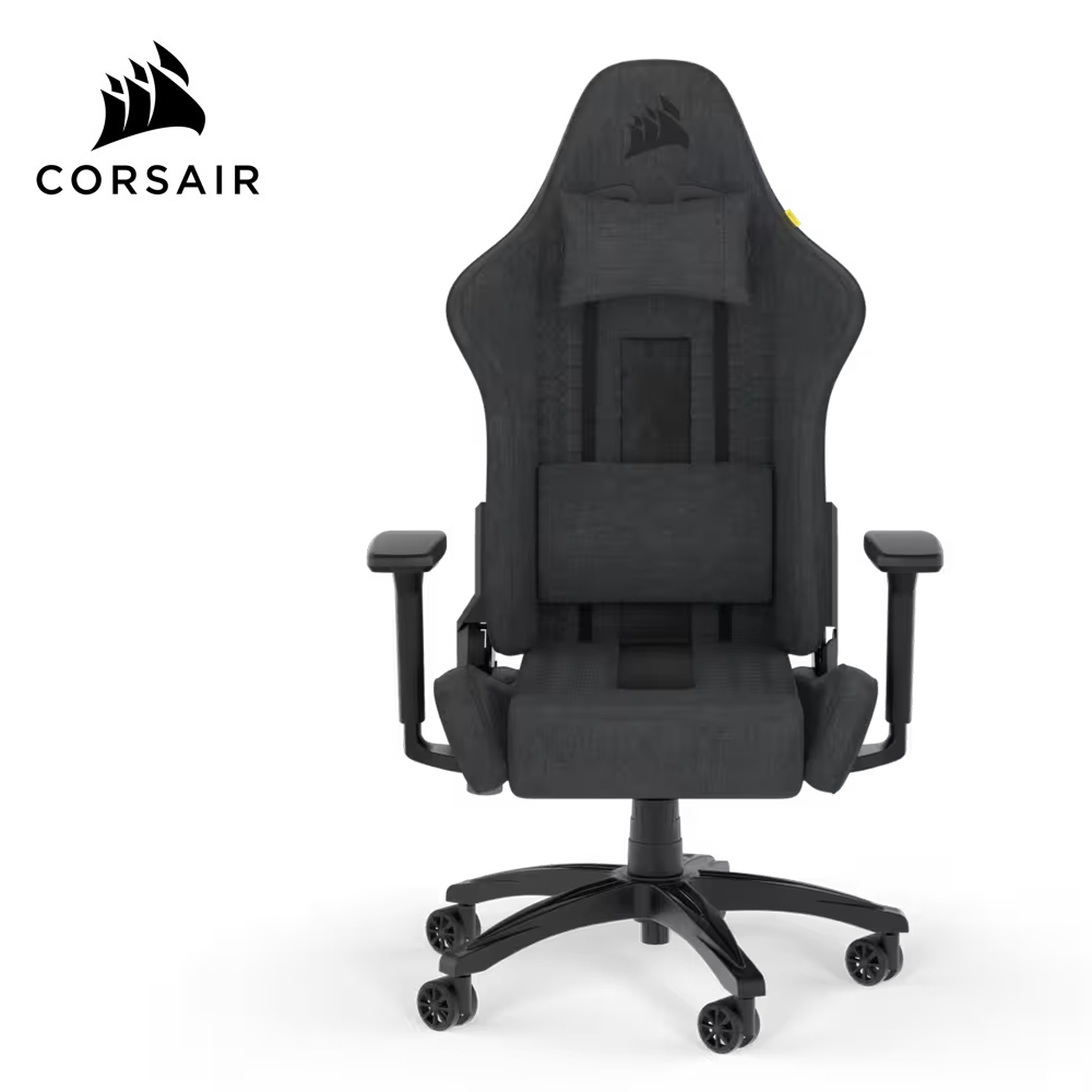【CORSAIR 海盜船】TC100 RELAXED 電競椅-布質灰｜含安裝