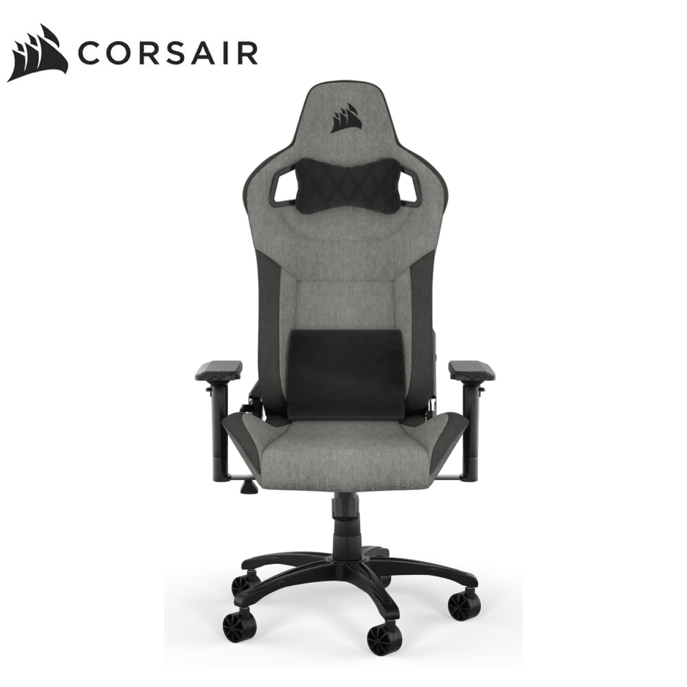 【CORSAIR 海盜船】T3 RUSH V2 電競專用椅 布灰黑｜含安裝