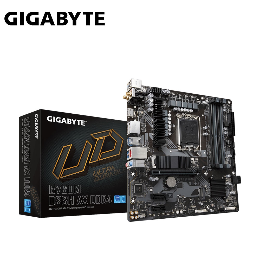 【GIGABYTE 技嘉】B760M DS3H AX DDR4 INTEL主機板