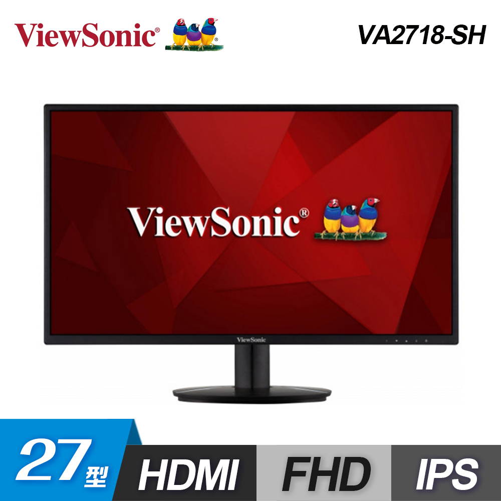 【ViewSonic 優派】VA2718-SH 27型 IPS窄邊框螢幕